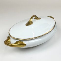 Porcelianinis Rosenthal serijos Tizian serviravimo indas su dangčiu 19×33,5×12,5 cm