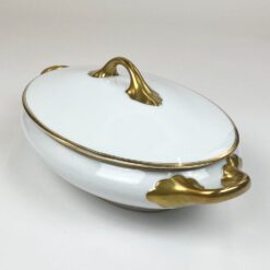 Porcelianinis Rosenthal serijos Tizian serviravimo indas su dangčiu 19×33,5×12,5 cm