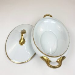 Porcelianinis Rosenthal serijos Tizian serviravimo indas su dangčiu 19×33,5×12,5 cm