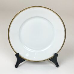 Porcelianinė Rosenthal lėkštutė su aukso spalvos apvadu 19,5x19,5x2,5 cm