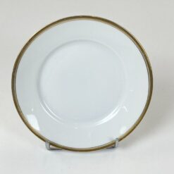 Porcelianinė Rosenthal lėkštutė su aukso spalvos apvadu 15,5×15,5×2 cm