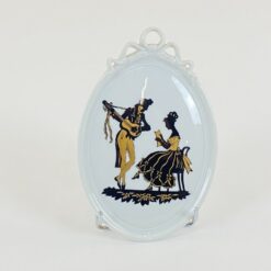 Porcelianinis Kaiser paveiksliukas su muzikuojančios poros atvaizdu 1,5×11,5×17,5 cm