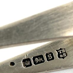 Sidabrinės 925 prabos Thomas Bradbury & Sons cukraus žnyplutės 8,5×2,5×1 cm