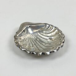 Švediška Primans sidabruoto metalo kriauklės formos lėkštutė 12x11x2,5 cm