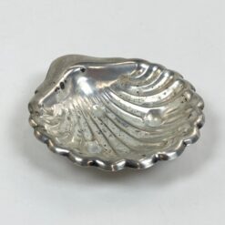 Švediška Primans sidabruoto metalo kriauklės formos lėkštutė 12x11x2,5 cm