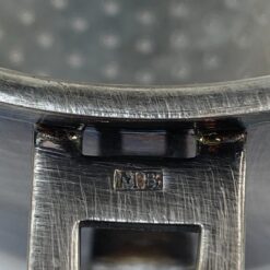 Art Deco laikotarpio sidabruoto metalo kavinukas – kavos filtras 9x13x6,5 cm