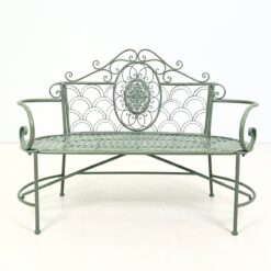 Provanso stiliaus metalinis sodo suoliukas 57x135x99 cm, 47 cm