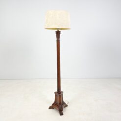 Pastatomas, ąžuolinės kojos toršeras su gėlėtu gaubtu 45x45x174 cm