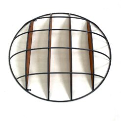 Industrinio stiliaus, pakabinama lentyna su metaliniu rėmu 21×90,5×90,5 cm