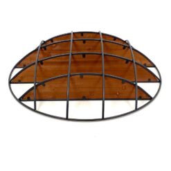 Industrinio stiliaus, pakabinama lentyna su metaliniu rėmu 21×90,5×90,5 cm