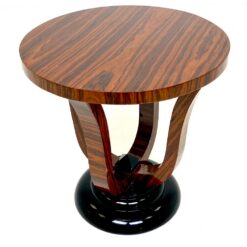 Art deco stiliaus apvalus staliukas 59,5×59,5×60 cm
