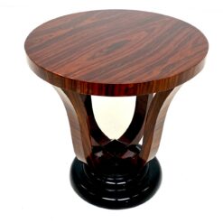Art deco stiliaus apvalus staliukas 59,5x59,5x60 cm