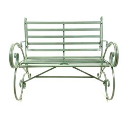 Provanso stiliaus metalinis sodo suoliukas 83x111x95 cm, 47 cm