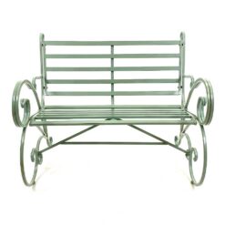 Provanso stiliaus metalinis sodo suoliukas 83x111x95 cm, 47 cm