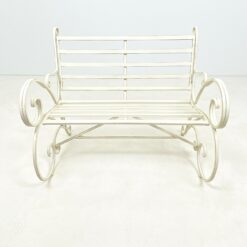 Provanso stiliaus metalinis sodo suoliukas 83x111x95 cm, 47 cm