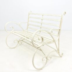 Provanso stiliaus metalinis sodo suoliukas 83x111x95 cm, 47 cm