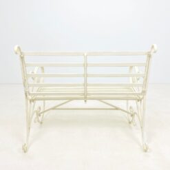 Provanso stiliaus metalinis sodo suoliukas 83x111x95 cm, 47 cm