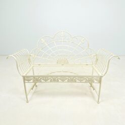 Provanso stiliaus metalinis sodo suoliukas 44x148x103 cm; 46,5 cm
