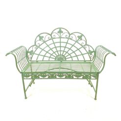 Provanso stiliaus metalinis sodo suoliukas 44x148x103 cm; 46,5 cm