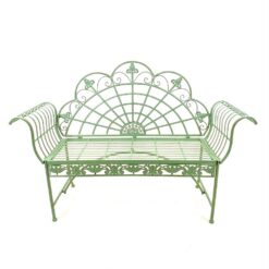 Provanso stiliaus metalinis sodo suoliukas 44x148x103 cm; 46,5 cm