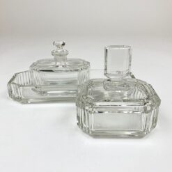 Art deco stilaus, kosmetinių indų rinkinys 3 vnt. 15x21,5x11 cm