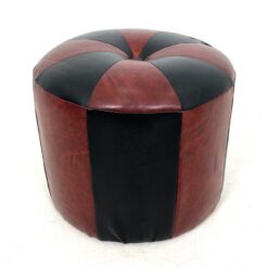 Eko odos, vintažinis apvalus pufas 42x42x34 cm