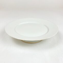 Porcelianinė Raynaud & Co. Limoges tortinė su kojele 23x23x5,5 cm