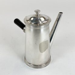 Belgiškas Wiskemann sidabruoto metalo karšto šokolado ruošimo indas 850 ml 16x22x20 cm