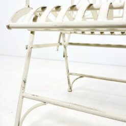 Provanso stiliaus sulankstomas metalinis sodo suoliukas 59x118x100 cm, 44 cm