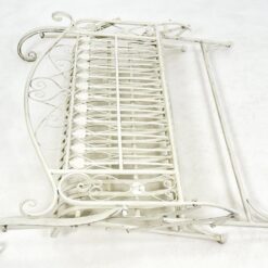 Provanso stiliaus sulankstomas metalinis sodo suoliukas 59x118x100 cm, 44 cm