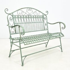 Provanso stiliaus sulankstomas metalinis sodo suoliukas 58x118x101 cm, 46 cm
