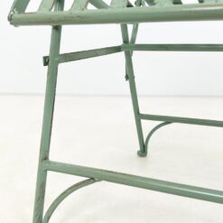 Provanso stiliaus sulankstomas metalinis sodo suoliukas 58x118x101 cm, 46 cm