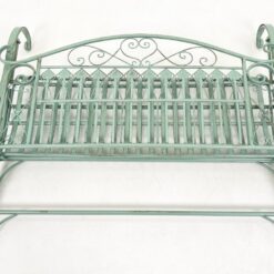 Provanso stiliaus sulankstomas metalinis sodo suoliukas 58x118x101 cm, 46 cm