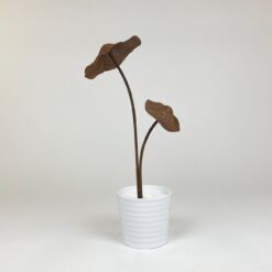 Įsmeigiama sendinto metalo sodo dekoracija "Grybai" 14,5x23x44 cm