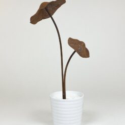 Įsmeigiama sendinto metalo sodo dekoracija „Grybai” 14,5x23x44 cm