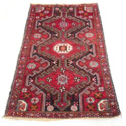 Vilnonis rankų darbo kilimas "Tribal" 162x106x1 cm