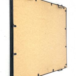 Kvadratinis sieninis veidrodis metaliniame rėme 4x46x46 cm