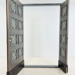 Dvigubos vidaus durys su stakta ir užraktu 12,5×138,5×214,5 cm