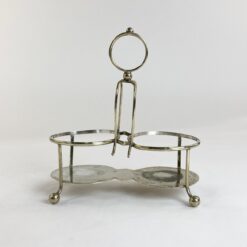 Angliškas Hammond, Creake & Co sidabruoto metalo stovas 11x20x21,5 cm