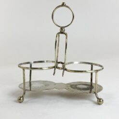 Angliškas Hammond, Creake & Co sidabruoto metalo stovas 11x20x21,5 cm