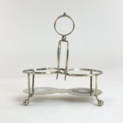 Angliškas Hammond, Creake & Co sidabruoto metalo stovas 11x20x21,5 cm