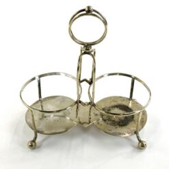 Angliškas Hammond, Creake & Co sidabruoto metalo stovas 11x20x21,5 cm