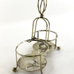 Angliškas Hammond, Creake & Co sidabruoto metalo stovas 11x20x21,5 cm