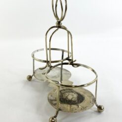 Angliškas Hammond, Creake & Co sidabruoto metalo stovas 11x20x21,5 cm