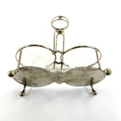 Angliškas Hammond, Creake & Co sidabruoto metalo stovas 11x20x21,5 cm