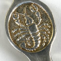 Belgiškos H.N. Mills sidabruoto metalo šakutės omarams valgyti 8 vnt. komplektas 19,5×2,2×0,5 cm