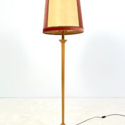 Medinis toršeras su popieriaus ir tekstilės gaubtu 45x45x161 cm