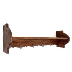 Ąžuolinė sieninė keturių kabliukų kabykla 21,5x81x25,5 cm