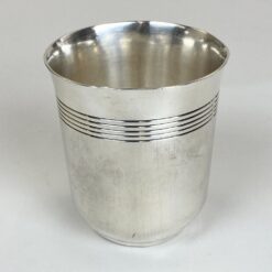 Prancūziška Gallia by Christofle sidabruoto metalo taurelė 180 ml 7x7x7,5 cm