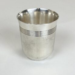Prancūziška Gallia by Christofle sidabruoto metalo taurelė 180 ml 7x7x7,5 cm
